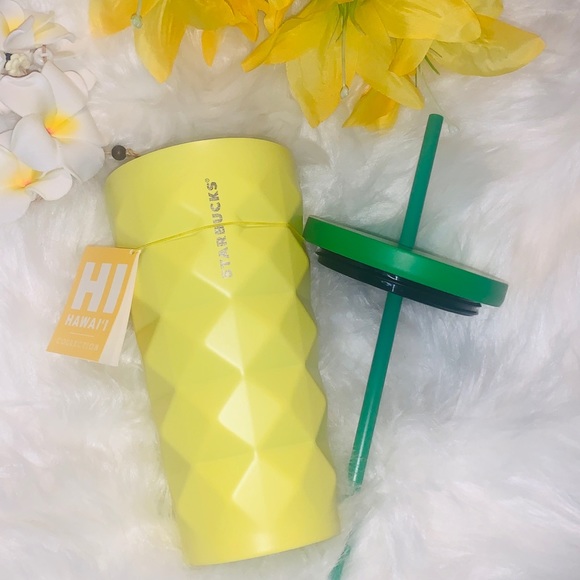 Starbucks Hawaii Pineapple Stainless Cup Steel Studded Tumbler 16oz Discontinued - Picture 10 of 15